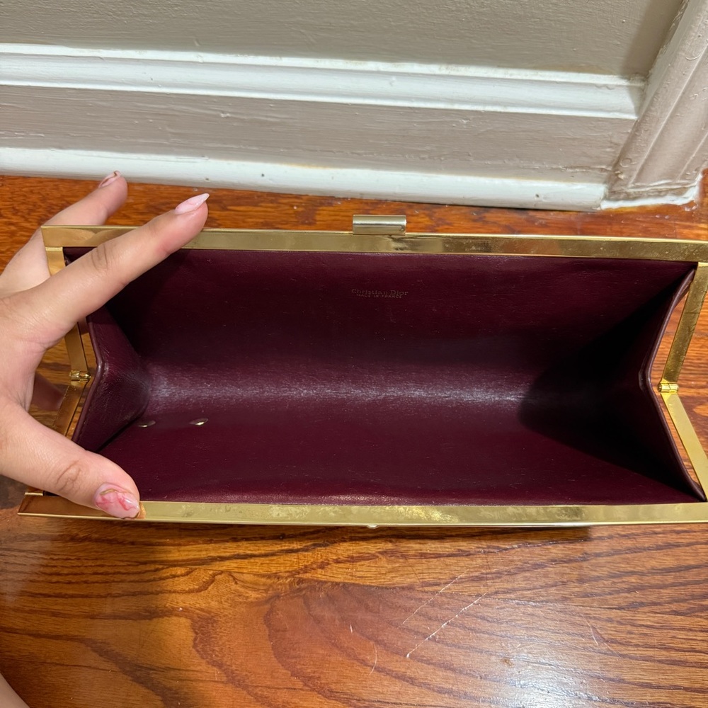 Dior Vintage Trotter Kisslock Clutch - Picture 5 of 6